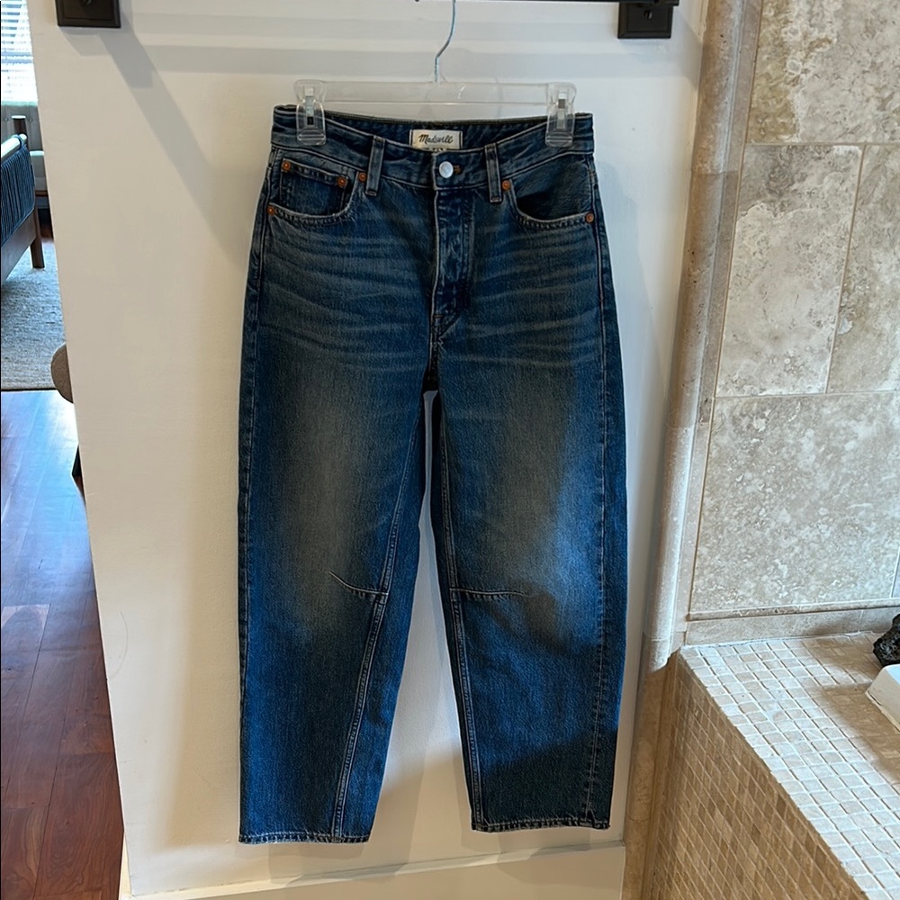 Madewell Darted Barrel-Leg Jean